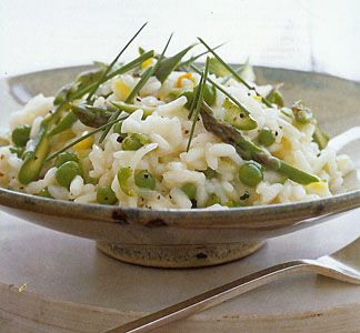 Asparagus and pea Risotto