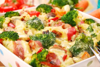 Baked Pasta with veggies and turkey
