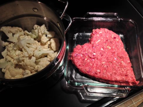 Healthy(er) Meat Loaf With Mashed Potatoes (that really aren't)