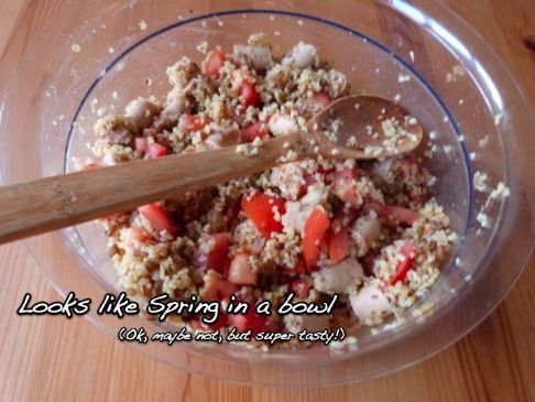 Bulgar Lentil Sausage Salad