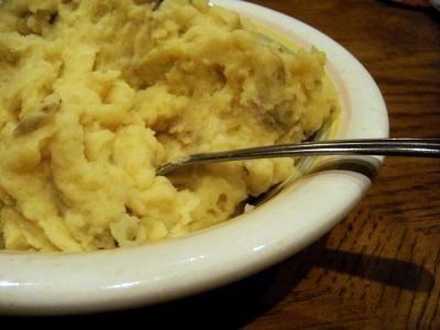 Suzi's Golden Rustic Garlic Mashed Taters