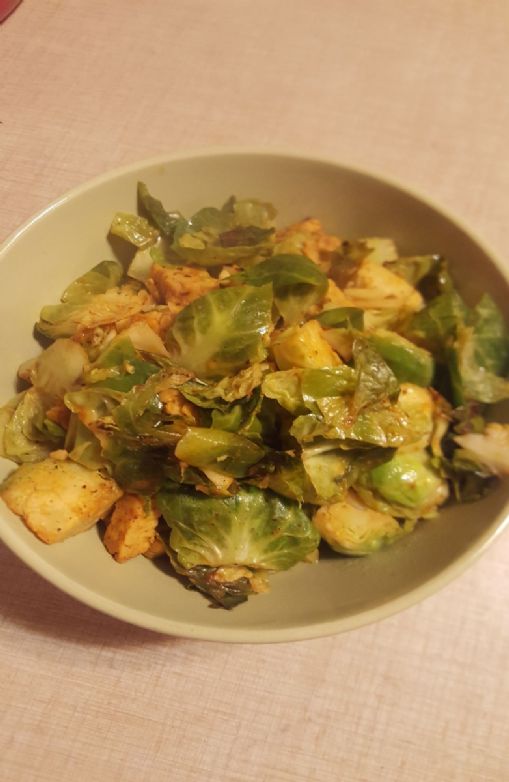 Spicy Brussel Sprout Stir Fry