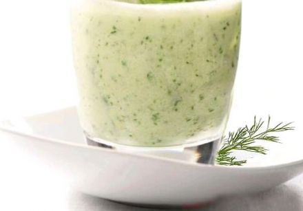 cold cucumber, and walnut soup