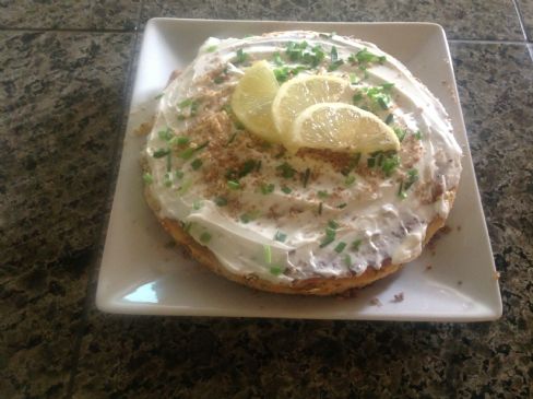 Smoked Salmon Cheesecake with Chives