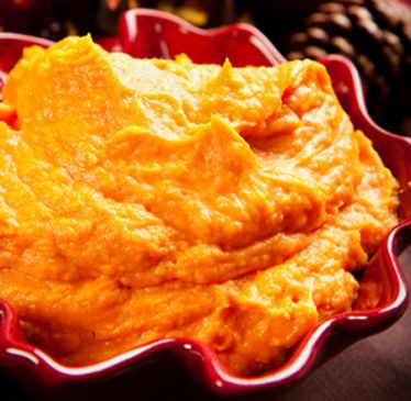 MAshed sweet potatos w/ Orange Marmalade