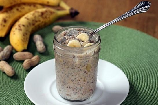 Banana Peanut Butter Refrigerator Oatmeal