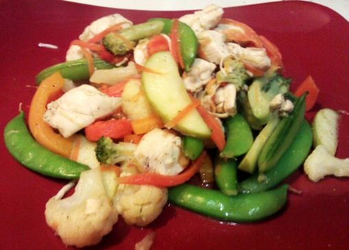 Apple Ginger Chicken Stir Fry