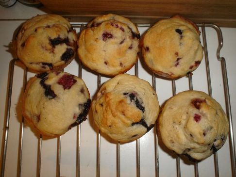 Vegan Fat Free, Low calorie Mixed Berry Muffins