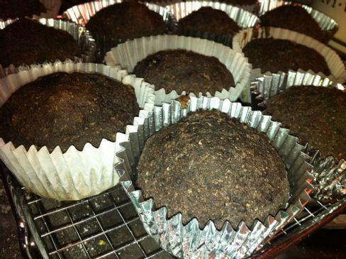 Chocolate Mud Pie Muffins (VEGAN)