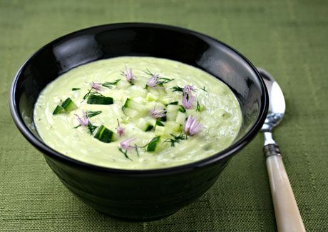 Chilled Asparagus Soup With Spinach and Avocado