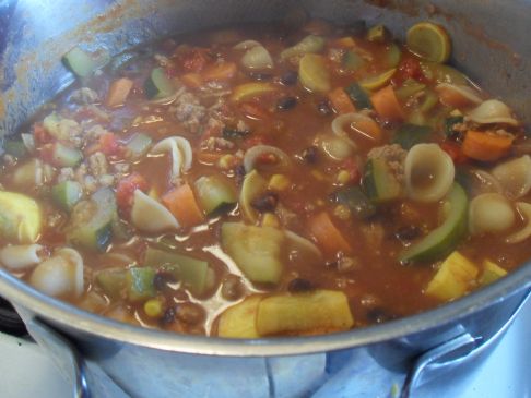 Bonnie's Husband Approved Vegetable Turkey Soup