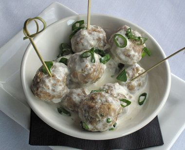 Creamy Sesame Meatballs