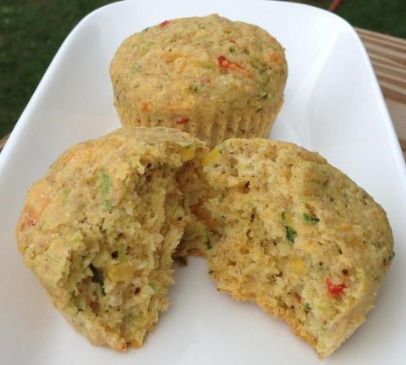 Zucchini and Jalapeno Corn Muffins