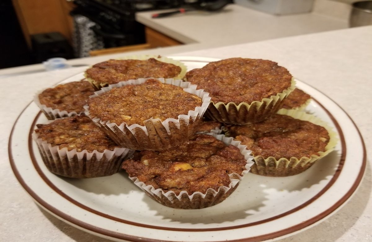 Almond flour banana nut muffins