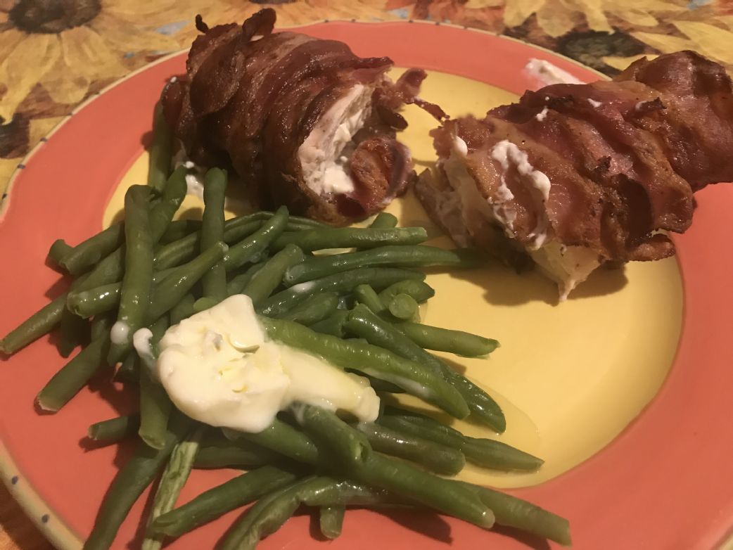 Keto-Bacon Wrapped Chicken Breast