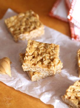 3 - Ingredient No Bake Peanut Butter Sqares