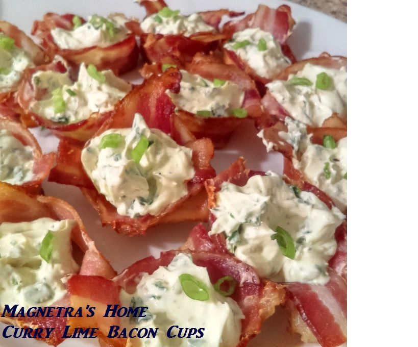 Magnetra's Home Curry Lime Bacon Cups