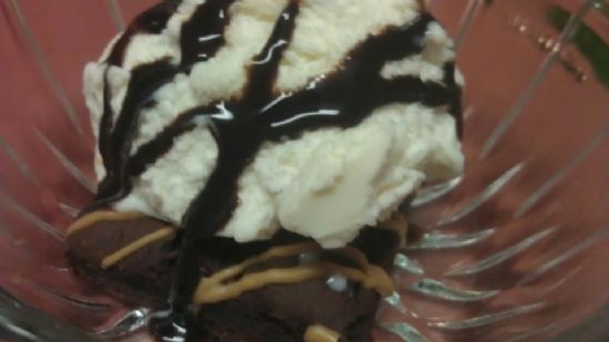 Fudge Ice Cream Brownie