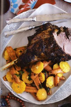 Grilled Leg of Lamb with Mint Sauce