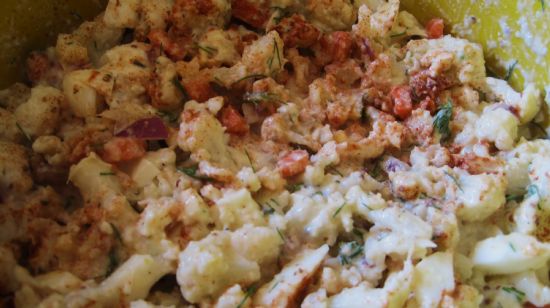 Cauliflower Potato Salad - Modified Hungry Girl Recipe