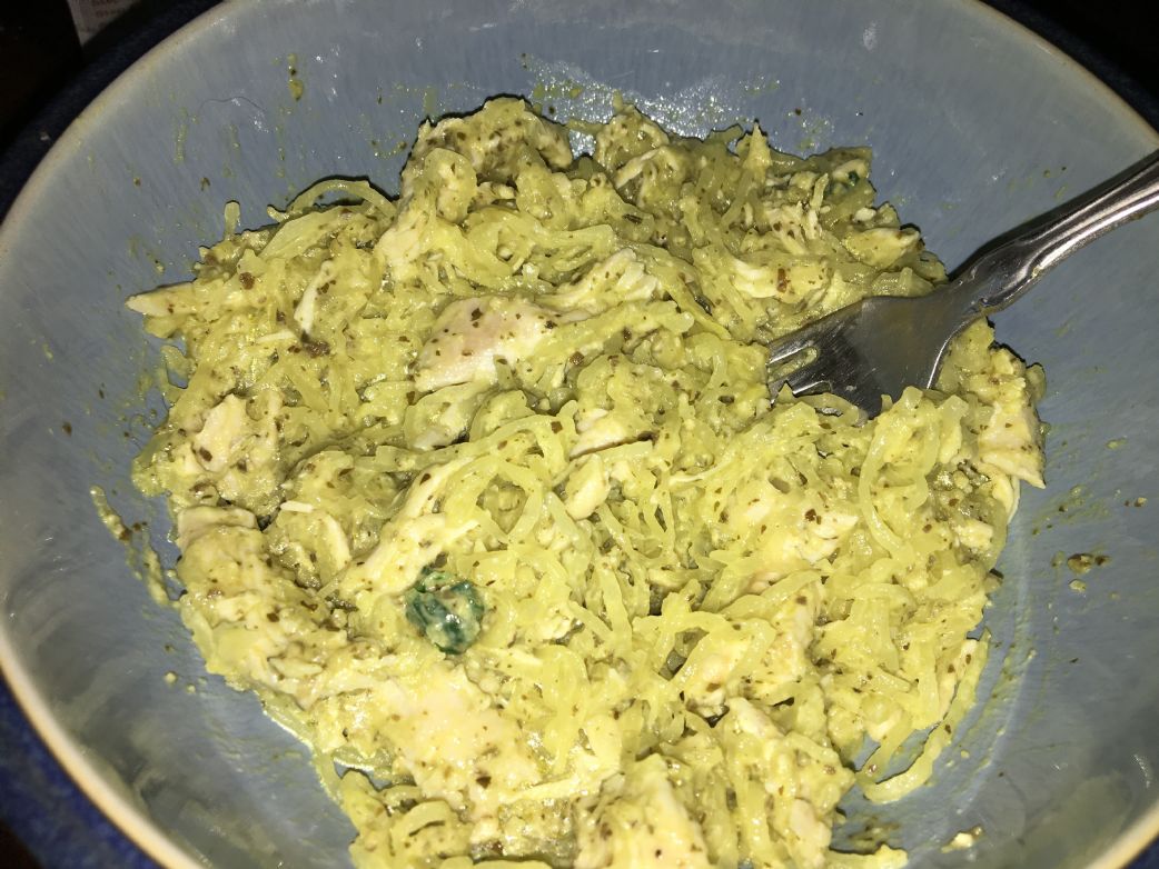 Chicken Alfredo Spaghetti Squash