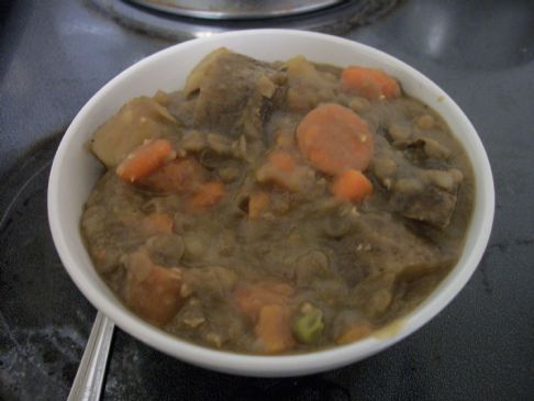 Hearty leftover Lentil stew