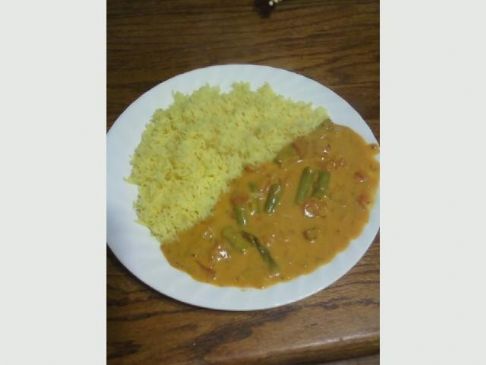 Quick Creamy Asparagus Curry