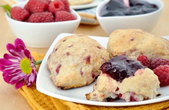 Raspberry-Lemon Scones