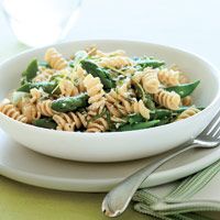 WW Rotini with Basil and Snap Peas