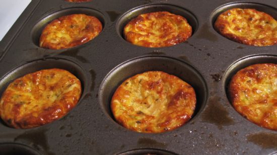 Zucchini and Onion Egg Muffins