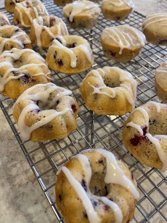 Lemon Blueberry Raspberry Single Serving Cakes by Tamera