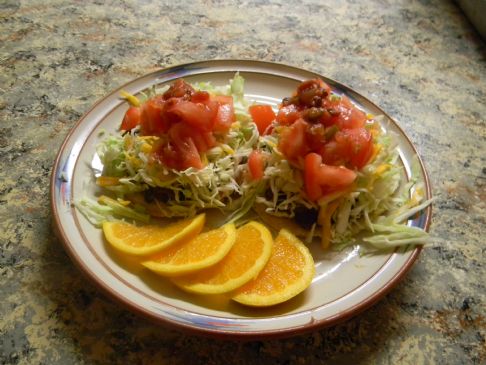 Lean Mean Black Bean Tostada