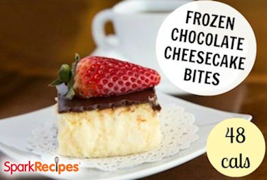 Frozen Chocolate Cheesecake Bites