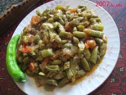 Syrian green beans cooked with oil