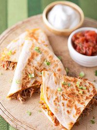 BBQ Chicken and Cheddar Quesadillas