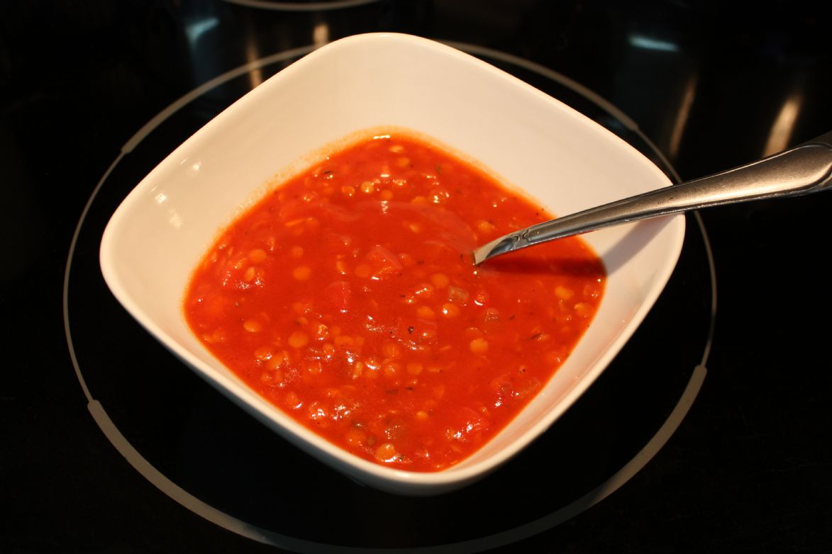 Roasted Red Pepper Lentil Soup