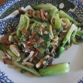 Bok Choy with Noodles