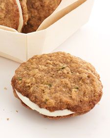 Carrot Cake Cookie Sandwiches