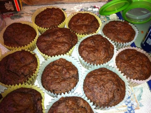 Dutch Cocoa Muffins--low fat, high protein!