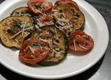 Roasted Eggplant and Tomatoes with Parmesan Cheese