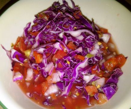 Red Cabbage side salad
