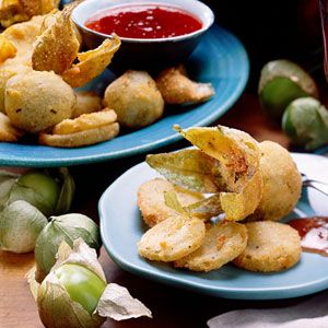 (Sides) Fried Green Tomatillos