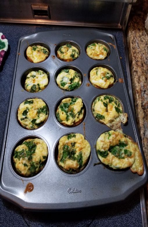 Spinach and egg muffins