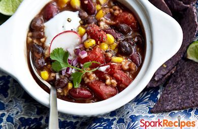 Steel-Cut Oat Bean Chili