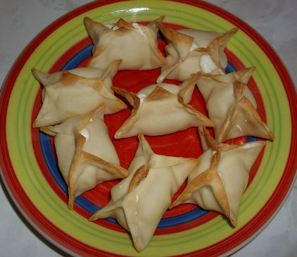 35 Calorie Baked Cream Cheese Wontons