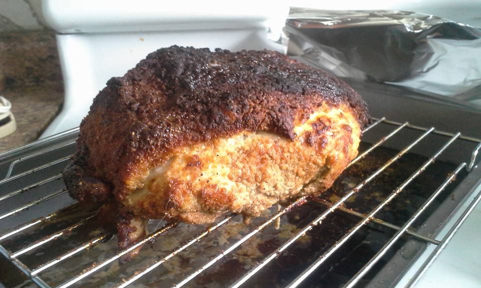 Spice crusted roast pork