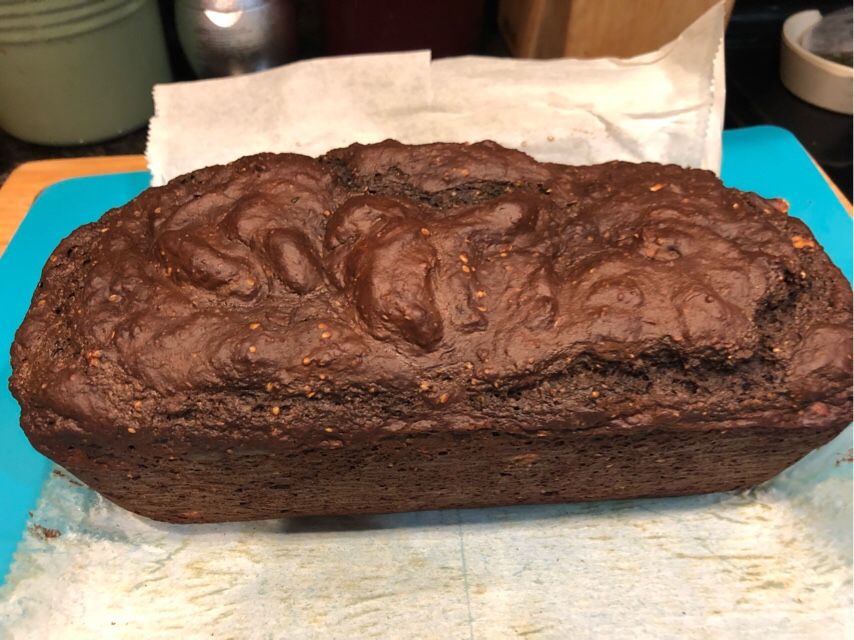 Chocolate avocado bread