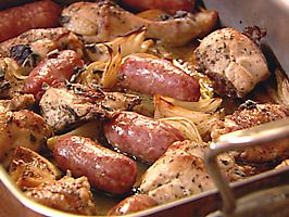 One-Pan Sage-and-Onion Chicken and Sausage