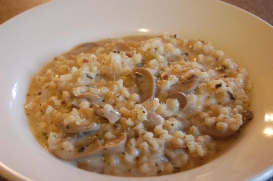 Barley Mushroom Risotto