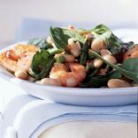 White Bean Salad with Shrimp and Asparagus